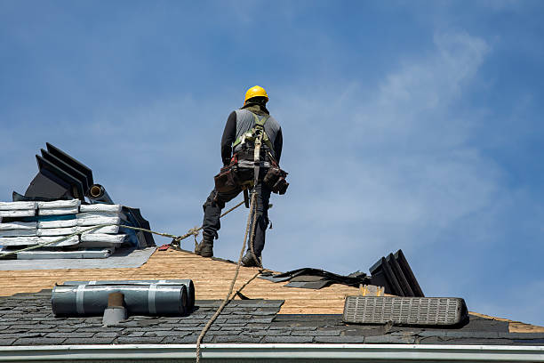 Professional Roof Repair technician working in Avoca, MI